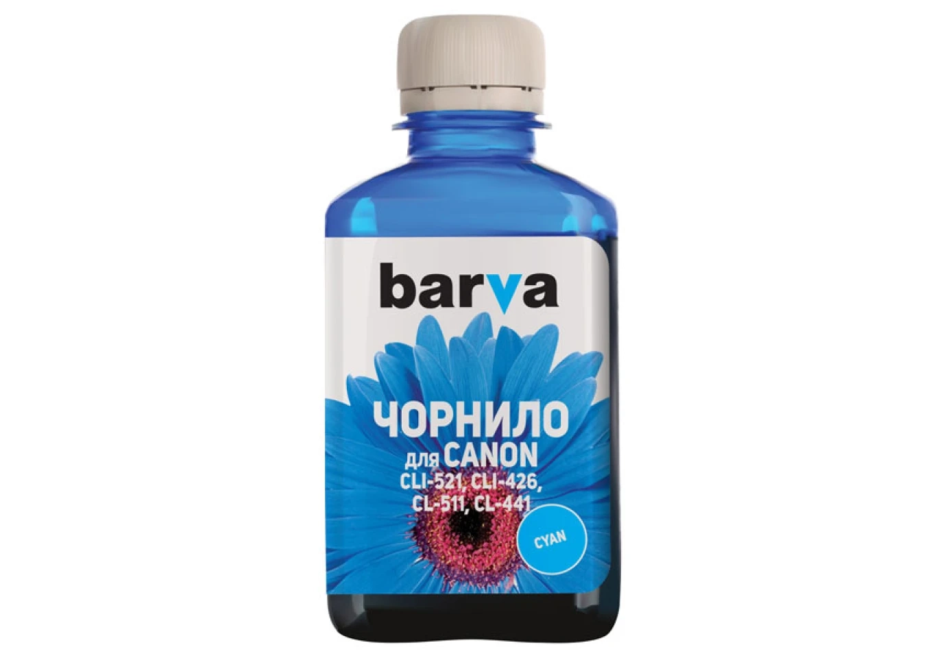 Чорнило BARVA Canon cyan 180 мл C521-057