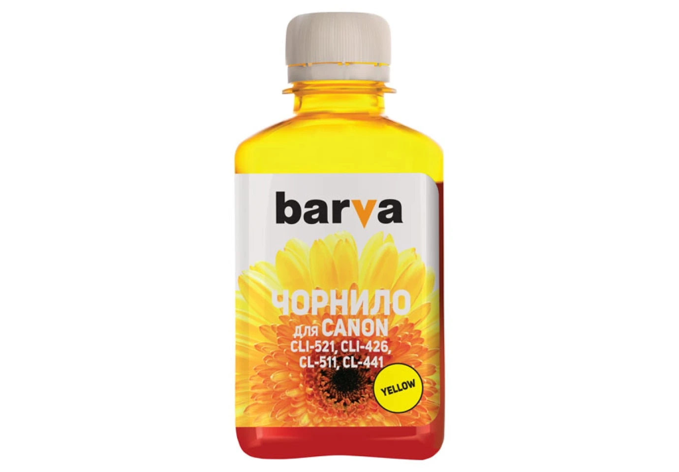 Чорнило BARVA Canon yellow 180 мл C521-059