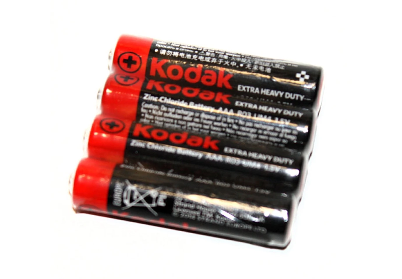 Батарейка KODAK Extra Heavy Duty R3 AAA, 4 штуки, ціна за упаковку CAT 30411715