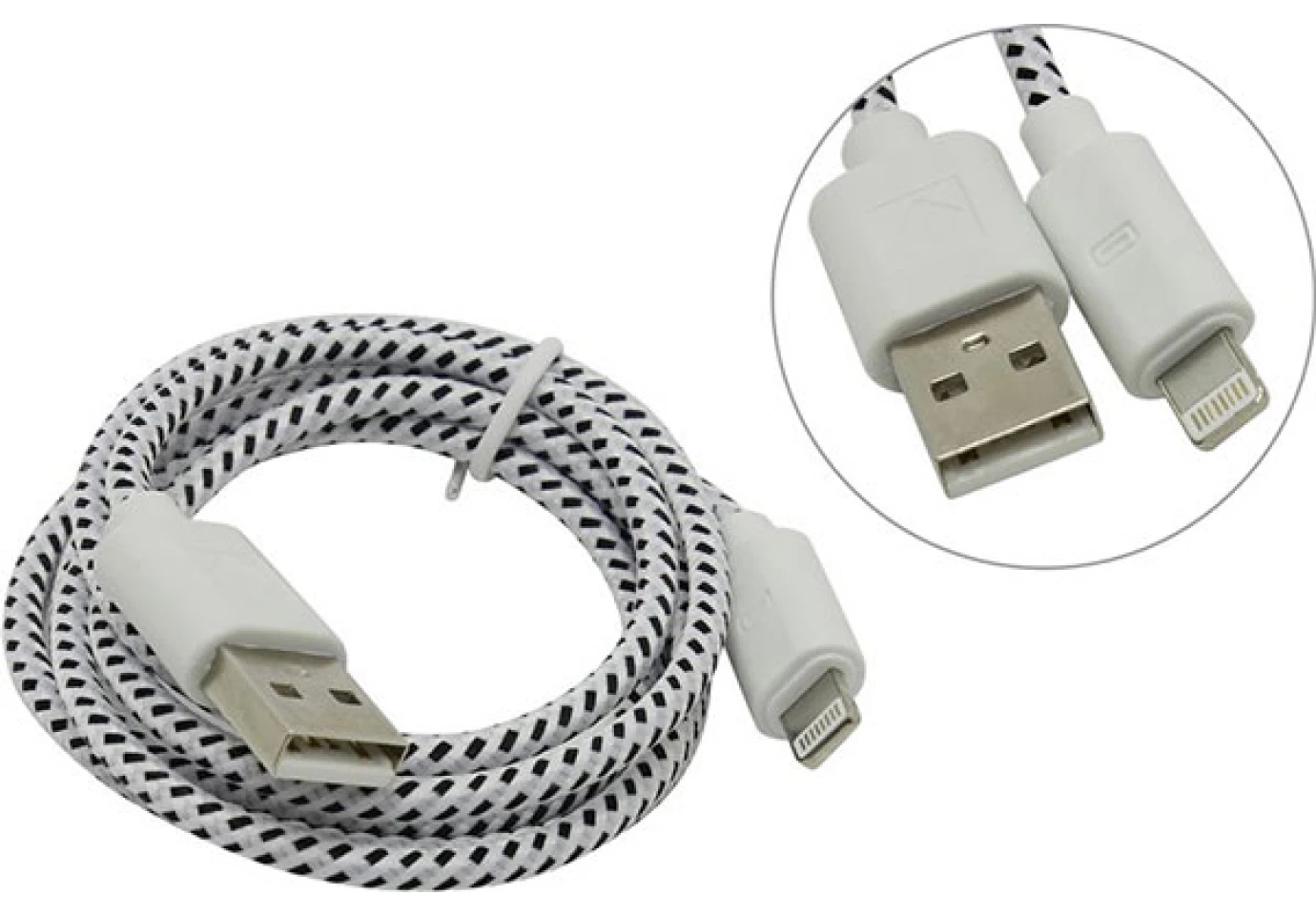 Кабель Defender ACH01-03Т 2.0 USB(AM)-Lightning(M) перехідник 1.0 м 87471