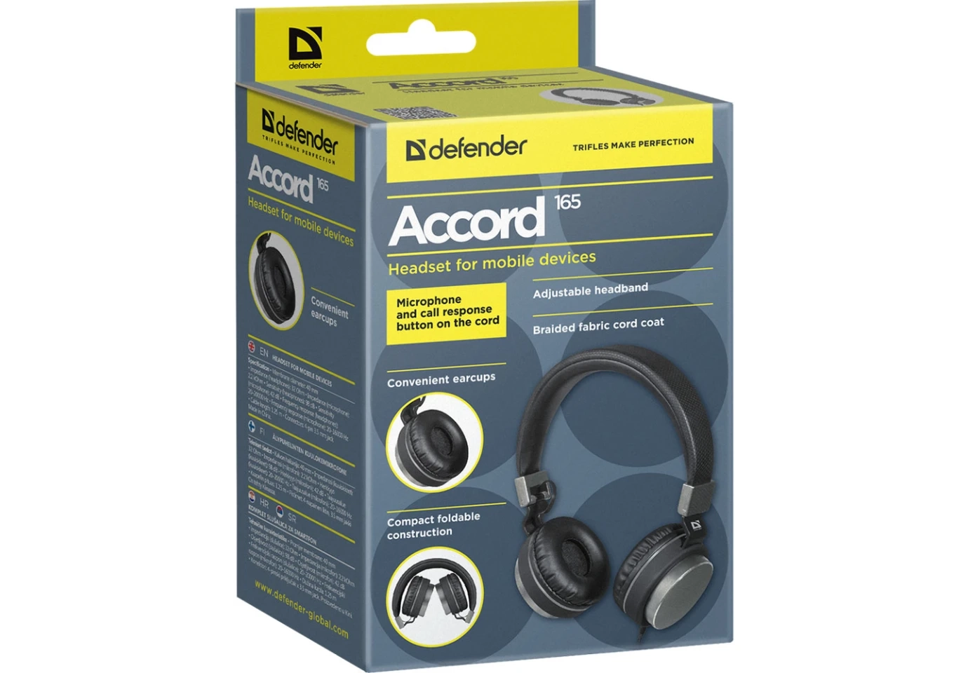 Гарнітура Defender Accord 165 з мікрофоном 63165/6