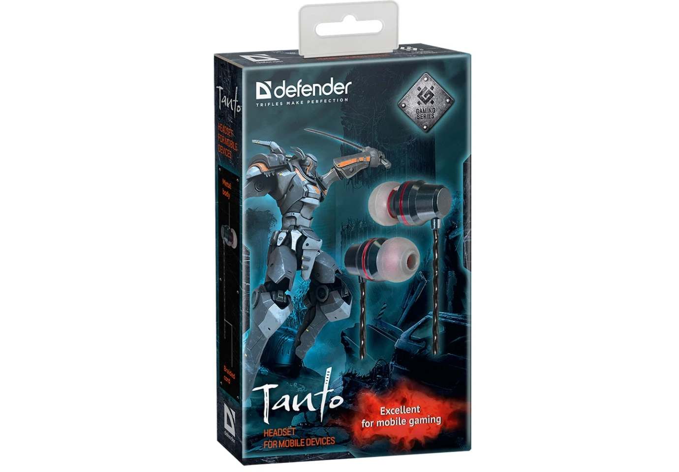 Гарнітура Defender Tanto для смартфонів з мікрофоном, кабель 1,2 м 64451