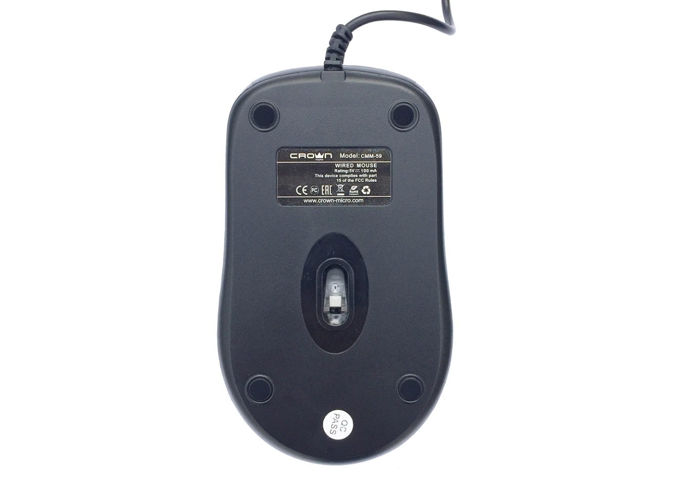 Мишка оптична Crown USB CMM-59
