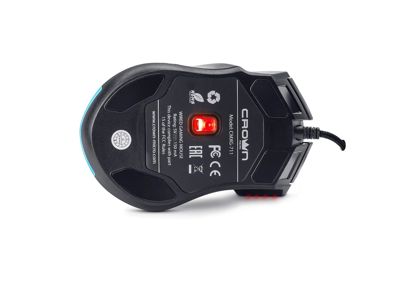 Мишка оптична Crown USB ігрова CMXG-711