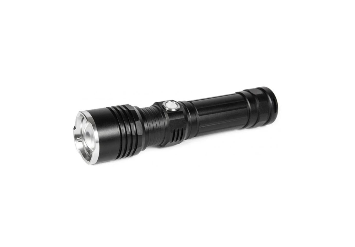 Ліхтар Quantum ручний Solid-M 10W LED з USB + з акумулятором Li-ion18650/1500mAh QM-FL1020-18650