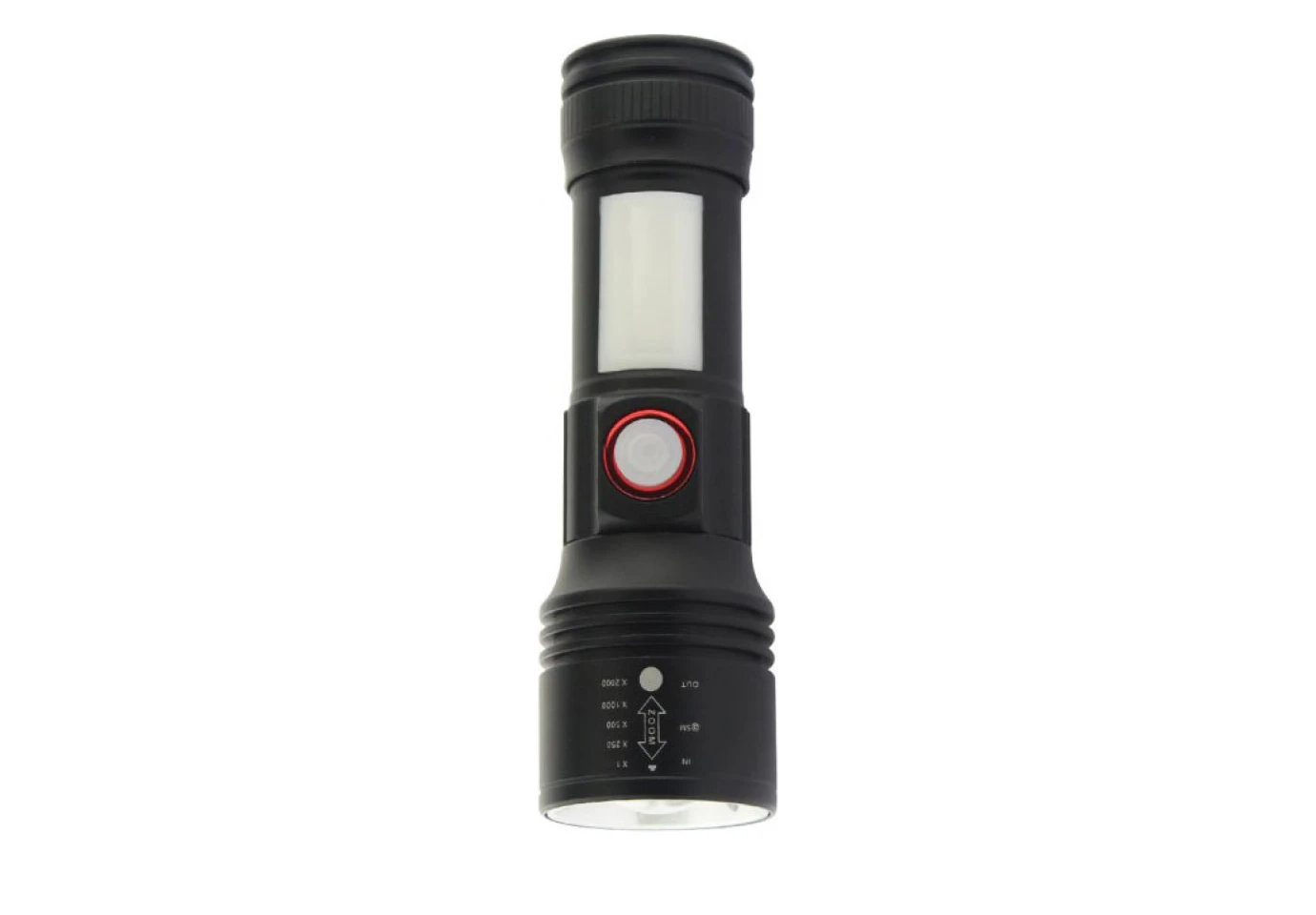 Ліхтар Quantum ручний "Adept" 10W LED zoom+ COB з USB, акумулятор не комплектується QM-FL1031