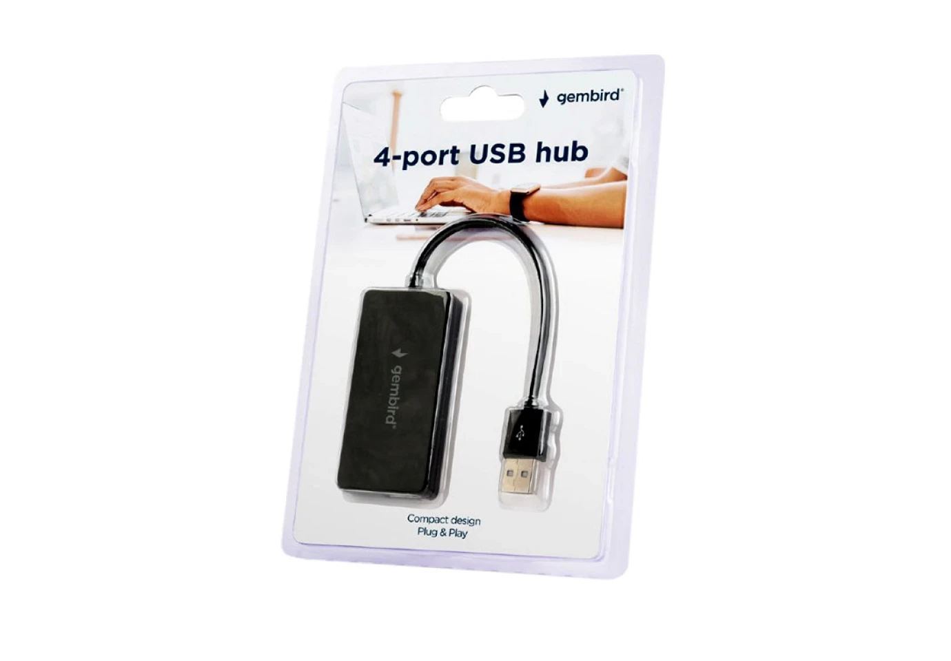 Концентратор Gembird USB Hub 4port USB UHB-U2P4-04