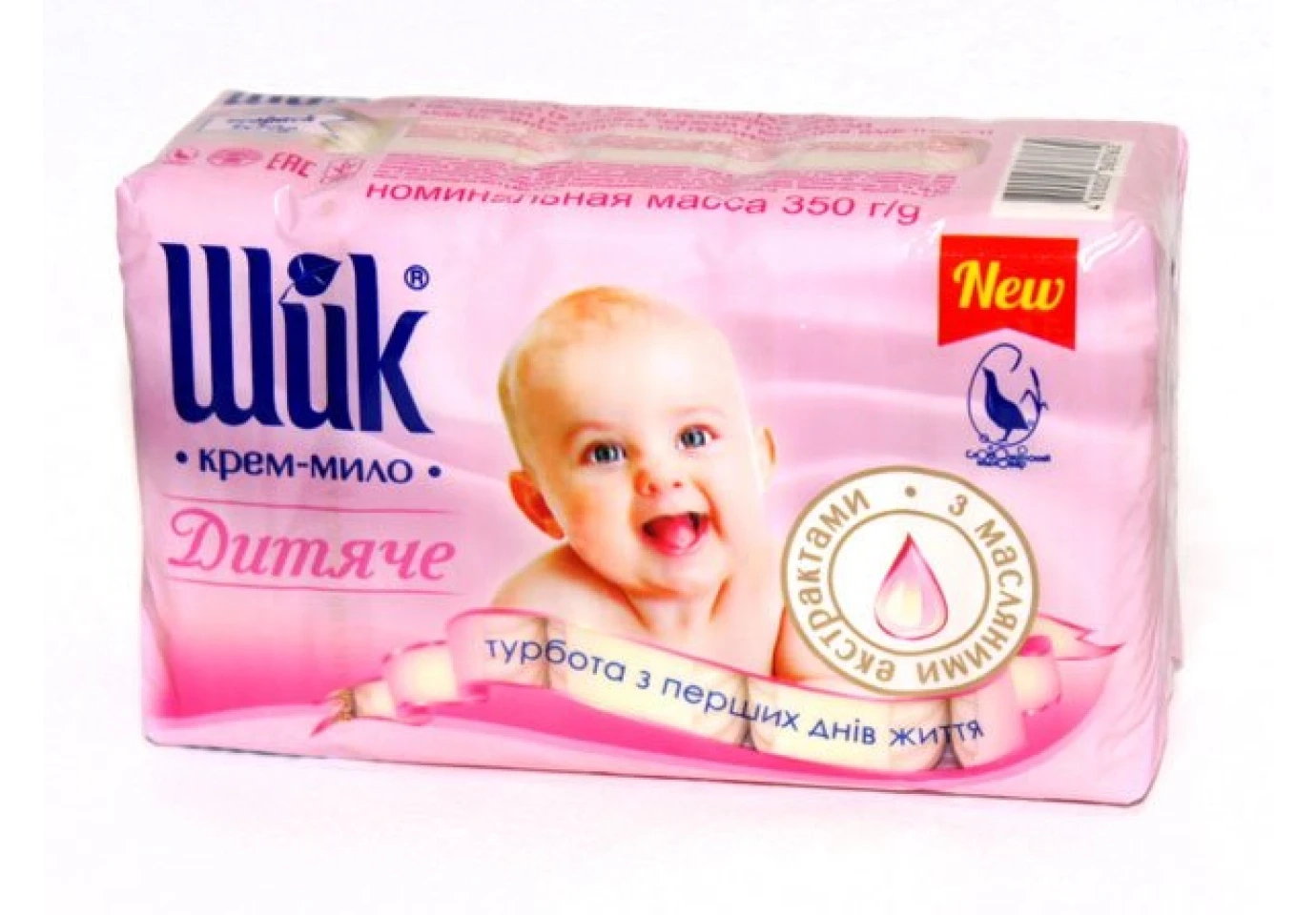 Мило-крем ШИК дитяче 5 штук х 70 г, Екопак NEV, асорті