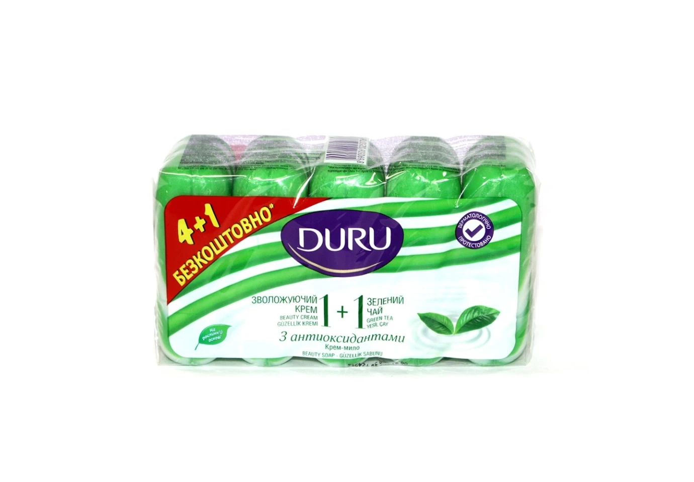 Мило туалетне Duru Soft Sensations 1+1 4+1х90 г, асорті
