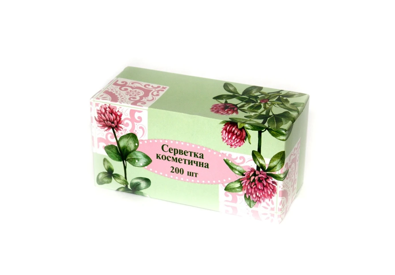 Серветки косметичні Silken Mix Tile  2 шарові 200 штук в упаковці