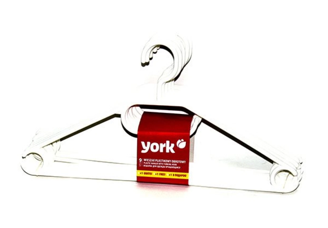 Вішак для одягу YORK пластмасова 10 штук в упаковці 067090