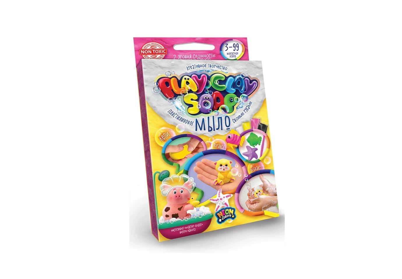 Набір кретивної творчості Danko Toys "Play Clay Soap" пластилинове мило, малий PCS-02-04U