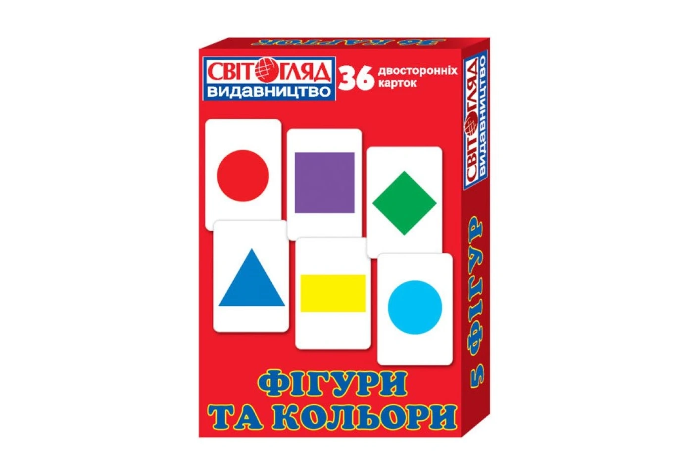 Міні - коробочки Ranok "Фігури та кольори", 36 двосторонніх карток 13106049У