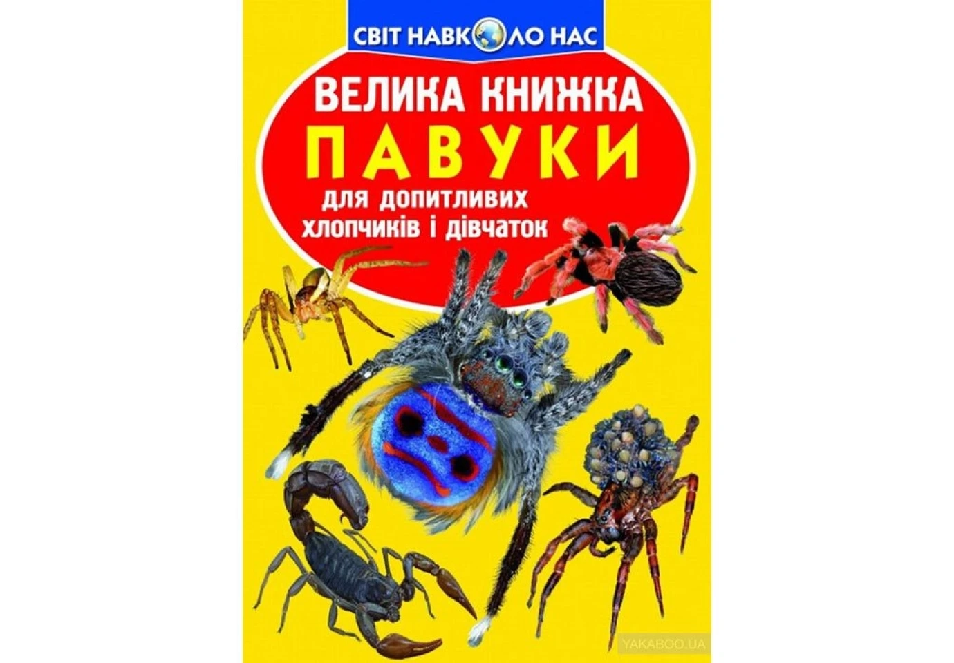Книга Crystal Book "Велика книжка для допитливих. Павуки"