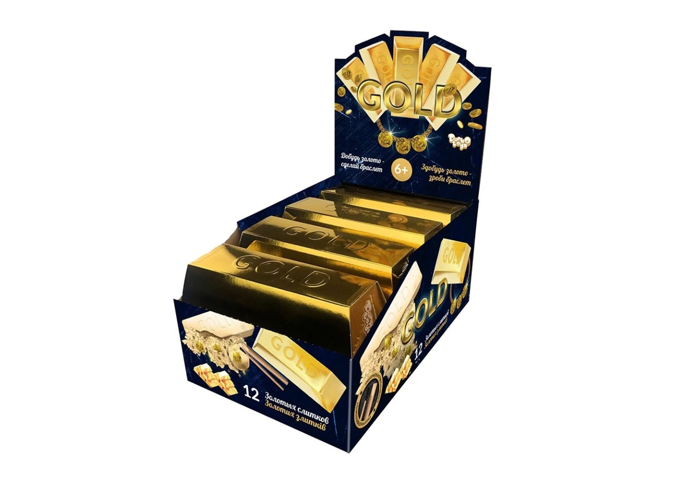 Набір креативної творчості Danko Toys "Проведення розкопок Gold" злиток малий, 6+ GEX-02-01U