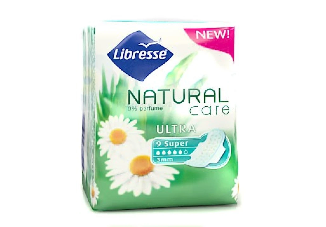 Прокладки LIBRESSE Natural Care Ultra Super 3мм 9 штук 9874