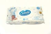 Салфетки влажные SMILE Baby 100 штук в упаковке с клапаном