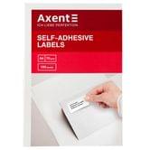Етикетки самоклеючі A4 Axent 2 етикетки 210 х 148,5 мм, 100 аркушів 2471-A