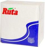 Серветки RUTA 100 аркушів в упаковці, 1 шар 24 х 24 см, колір асорті