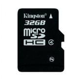 Карта памяти KINGSTON  32Gb Micro SDHC Сlass4 SDC4/32GBSP