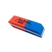 Гумка Klerk комбінована 55 х 20 х 8 мм, синьо-червона, прямокутна KL1304