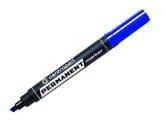 Маркер Centropen перманентный 1 - 4,6 мм цвет синий клиновидный пишущий узел, спиртовая основа 8576/03