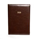 Щоденник датований 2020 По А5, 176 аркушів, лінія, обкладинка баладек Marano, колір коричневий 240 1122