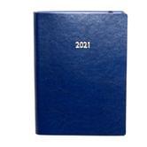 Щоденник датований 2021 По А5 NEBRASKA 176 аркушів, лінія, папір кремовий, колір синій, на гумці 240/1 2150 гумка