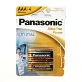 Батарейка Panasonic LR03, Alkaline Power, 1.5 v, мини пальчик, 4 штуки в блистере LR03