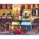 Картина по номерам Идейка 40 х 50 см, "Улицами Парижа", холст, акриловые краски, кисточки KHО2189