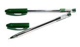 Ручка масляна Hiper Perfecto 0.7 мм, колір стрижня зелений HO-520