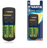 Зарядний пристрій Varta Pocket Charger BL1 + 4*AA NI-MH 2100mAh