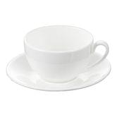 Чашка чайна з блюдцем Wilmax England 250 мл, порцеляна, білий колір (продається 6 штук ,набір) Wl-993000