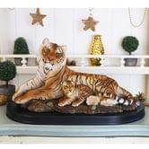 Фігура Гранд Презент Тигриця із тигреням на дерев'яній підставці 43 х 24 х 23 см SM00242-3-P1