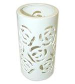 Подсвечник ETERNA белая 10,5 х 10,5 см, декор керамический 2202