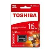 Карта пам'яті Toshiba 16Gb Micro SDHC Class 10 UHS-I R90MB/s з адаптером THN-M302R0160EA