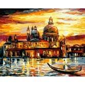Картина за номерами Brushme "Золоте небо Венеції" 40 х 50 см, полотно, фарби, пензлики GX6753