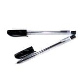Ручка масляна Hiper Accord 0.7 мм, прозорий корпус, колір чорний HO-500