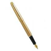 Ручка Waterman Hemisphere Stardust Gold, перо, желтый латунный матовый корпус 12 560