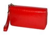 Клатч - гаманець чоловічий Franco Cesare подвійний, колір червоний, шкіра 213
