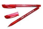 Ручка гелева Hiper Funk 0,6 мм, прозора, ковпачок з кліпом, колір червоний HG-140