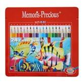 Олівці кольорові Memoris Precious 24 штуки у металевій коробці MF16413