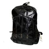 Рюкзак із шкірзамінника 33 х 30 х 14 см, 1 відділення, 1 накладна кишеня, колір чорний 41183-UN