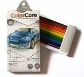 Карандаши цветные Marco ColorCore 24 цвета Boy, шестигранные + 1 графитный, картонная упаковка 3100-24CB