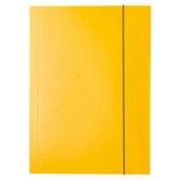 Папка Esselte А4, на резинку, картонная, 210х4х297 мм, цвет желтый 13438