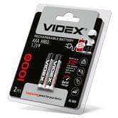 Акумулятор Videx HR03/AAA 1000 mah 1,2 v 2 штуки в упаковке, под блистером 291789