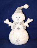 Сувенир "Снеговик" h=25 см, цвет-белый, в п/п, изделие для новогодних праздников A50037B
