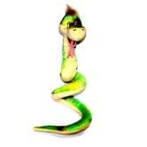 Игрушка-сувенир Змея , цвет зеленый 18,75см LEO11-867A
