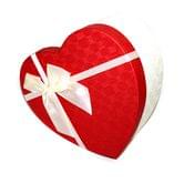 Набор коробок подарочных, 3 штуки, в виде сердца, цвет красный d=21 см