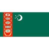 Флаг Туркменистан 14,5 х 23 см настольный, полиэстер П-3